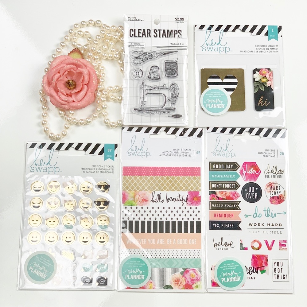 Heidi Swapp Washi Stickers, Stickers, Paperclips